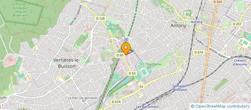 localisation de l'entreprise VBS LES PETITS RUISSEAUX à VERRIERES-LE-BUISSON