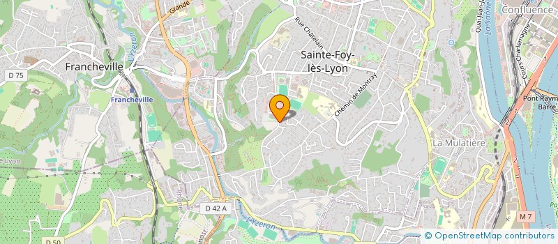 localisation de l'entreprise VBS LYON SUD OUEST à SAINTE-FOY-LES-LYON