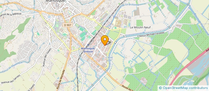 localisation de l'entreprise VBS SPORT à MANOSQUE
