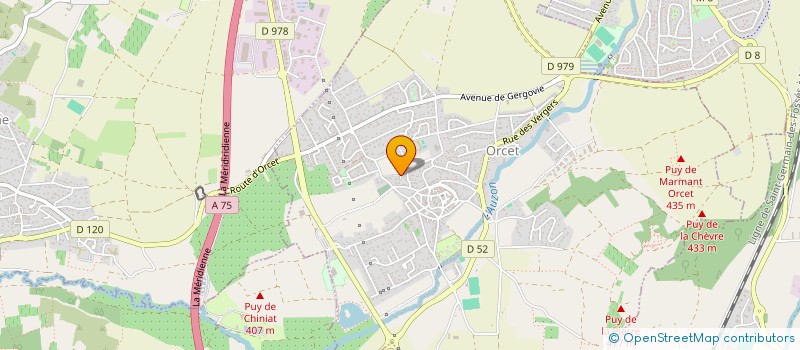 localisation de l'entreprise VBV  ORCET