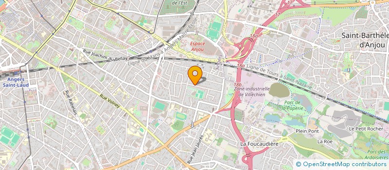 localisation de l'entreprise VBV FINANCES à ANGERS