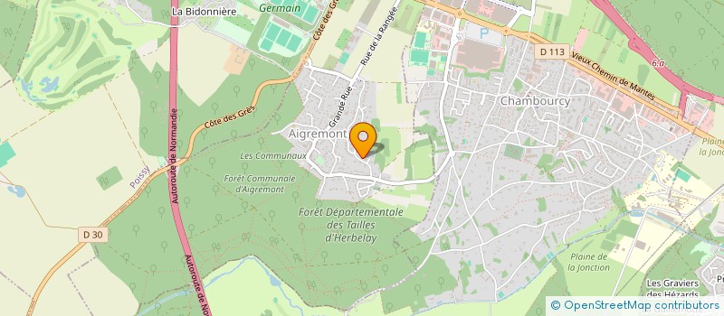 localisation de l'entreprise VBV PARTNERS  AIGREMONT