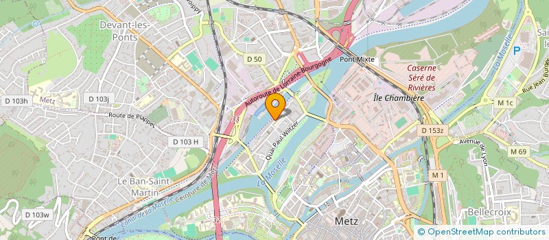 localisation de l'entreprise VBV TRANSPORT à METZ