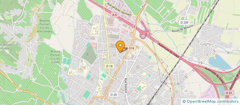 localisation de l'entreprise VBX CAPITAL à BEAUNE