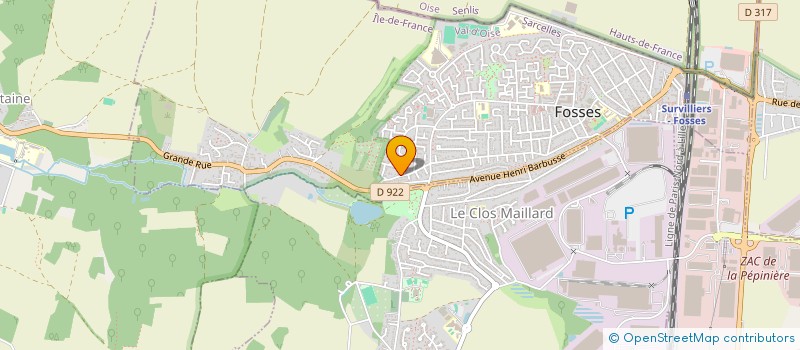 localisation de l'entreprise VC CONSTRUCTION  FOSSES