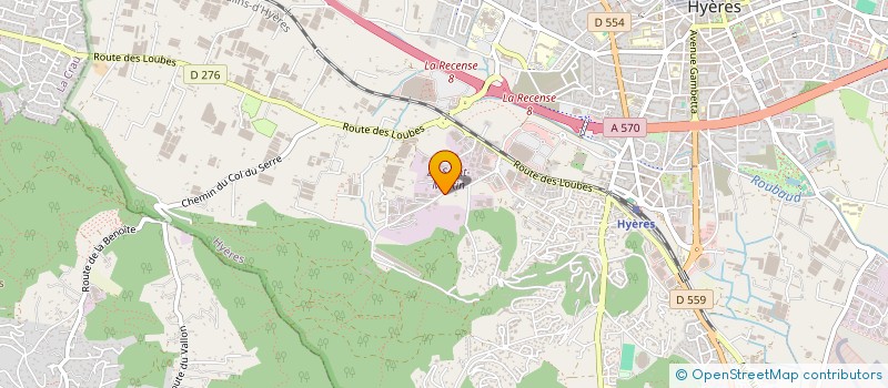 localisation de l'entreprise VCA à HYERES