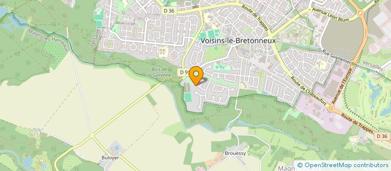 localisation de l'entreprise VCAM SCI  VOISINS-LE-BRETONNEUX