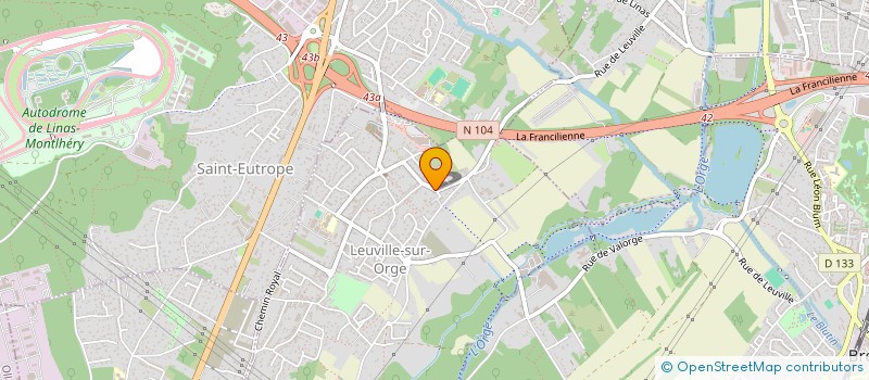 localisation de l'entreprise VCBM  LEUVILLE-SUR-ORGE