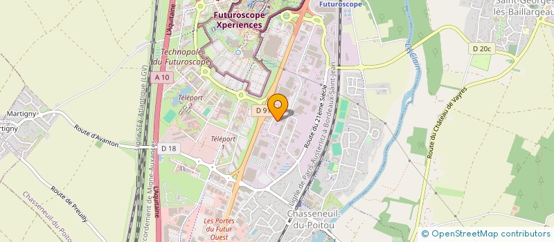 localisation de l'entreprise VCEL.NET  CHASSENEUIL-DU-POITOU