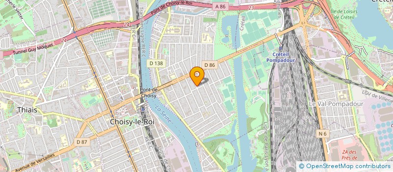 localisation de l'entreprise VCF SERVICE à CHOISY-LE-ROI