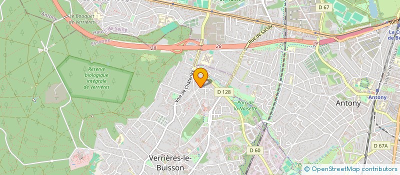 localisation de l'entreprise VCG CONSULTANTS à VERRIERES-LE-BUISSON