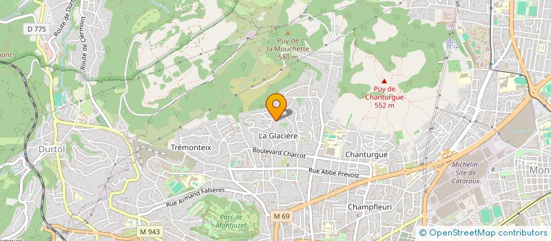 localisation de l'entreprise VCGA SKI  CLERMONT-FERRAND