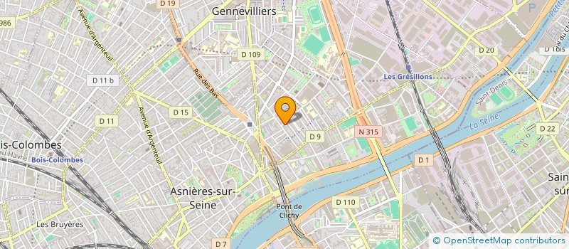 localisation de l'entreprise VCH BATIMENT à GENNEVILLIERS