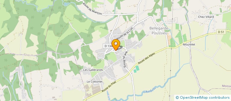 localisation de l'entreprise VCJD  BELLEGARDE-POUSSIEU