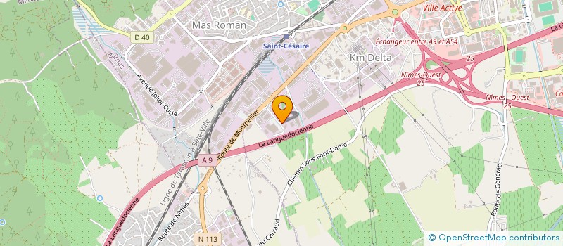 localisation de l'entreprise VCM TELECOM  CODOGNAN