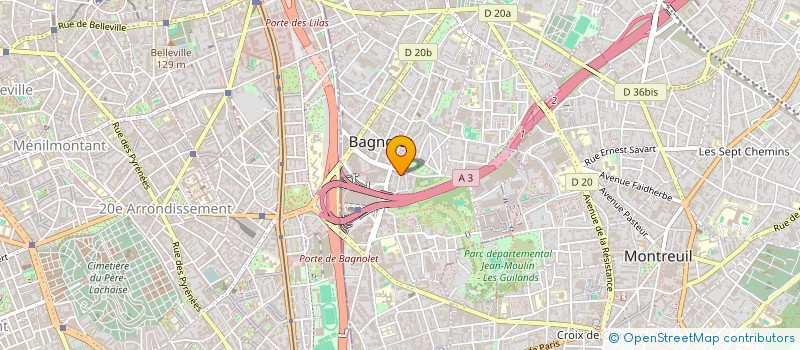 localisation de l'entreprise VCN à BAGNOLET