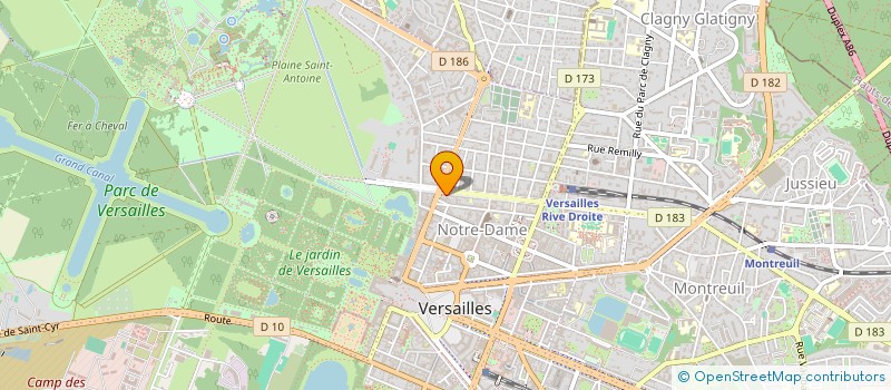 localisation de l'entreprise VCOM  VERSAILLES