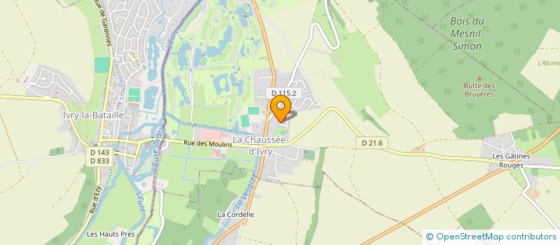 localisation de l'entreprise VCP 78 à LA CHAUSSEE-D'IVRY