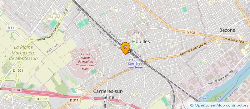 localisation de l'entreprise VCP IMMO  HOUILLES