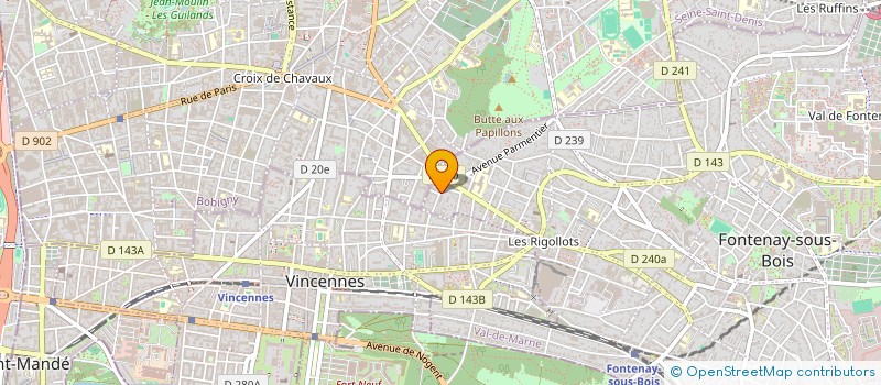 localisation de l'entreprise VCR INVEST à FONTENAY-SOUS-BOIS