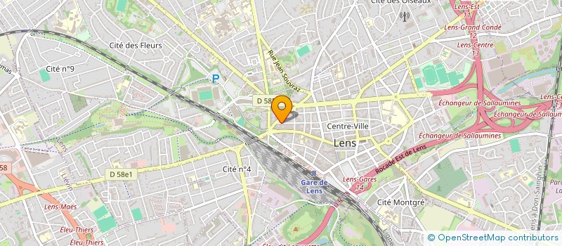 localisation de l'entreprise VCT  LENS