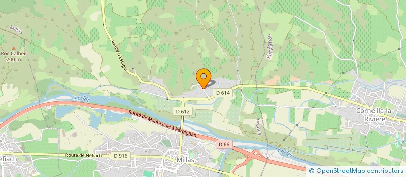 localisation de l'entreprise VD  MILLAS