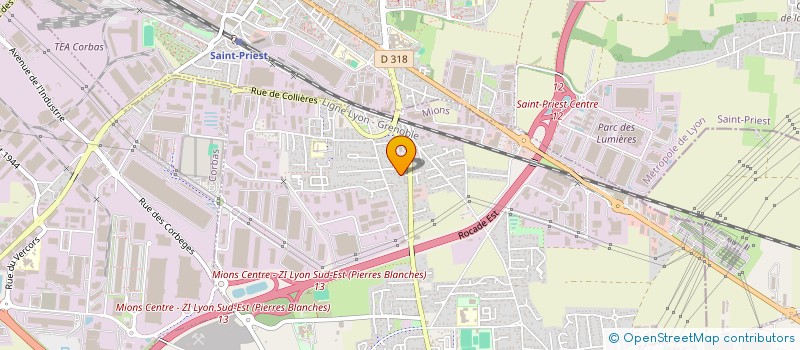 localisation de l'entreprise VD  MIONS