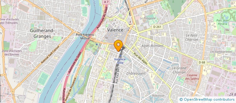 localisation de l'entreprise VD AMENAGEMENT à VALENCE