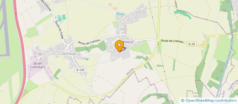 localisation de l'entreprise VD BAT à COLOMBIER-SAUGNIEU