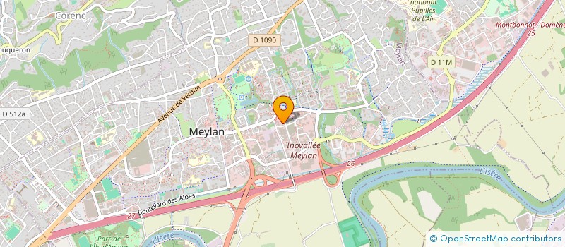 localisation de l'entreprise VD CONNECT à MEYLAN