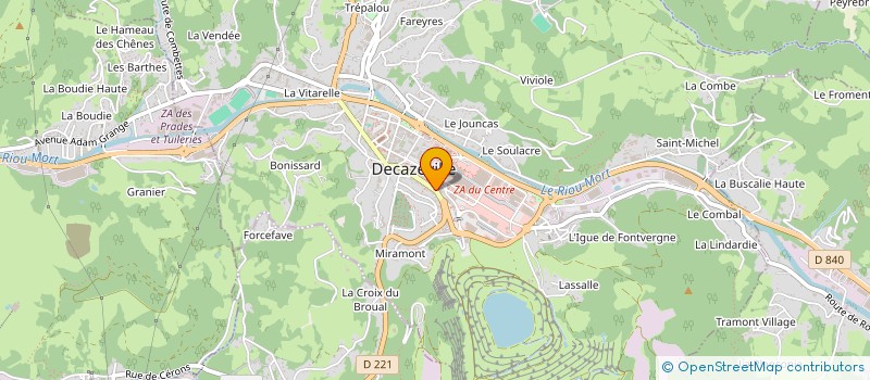 localisation de l'entreprise VD CONSTRUCTION à DECAZEVILLE