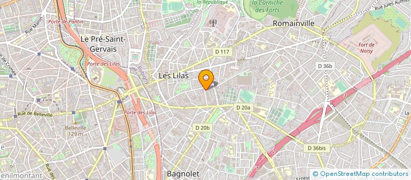 localisation de l'entreprise VD ECHAFAUDES à BAGNOLET