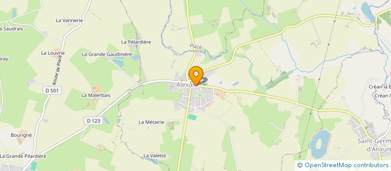 localisation de l'entreprise VD-ELEC-53  SAINT-GERMAIN-D'ANXURE