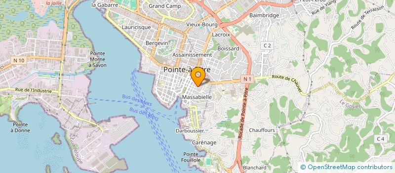 localisation de l'entreprise VD ENTREPRISE  POINTE A PITRE