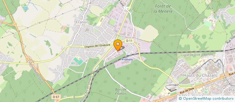 localisation de l'entreprise VD EVENEMENTS à FRANOIS