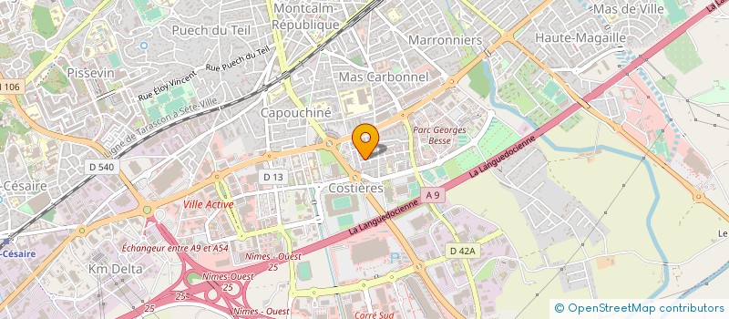 localisation de l'entreprise VD EVENEMENTS ET HANDICAPS  NIMES