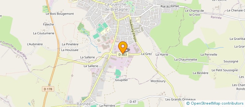 localisation de l'entreprise VD FORME  LA GUERCHE-DE-BRETAGNE