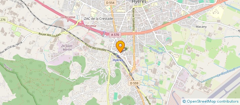 localisation de l'entreprise VD HOLDING  HYERES
