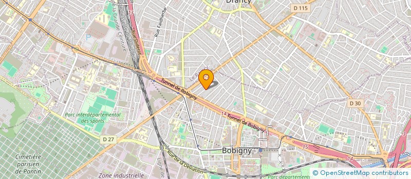 localisation de l'entreprise VD IMMO  BOBIGNY