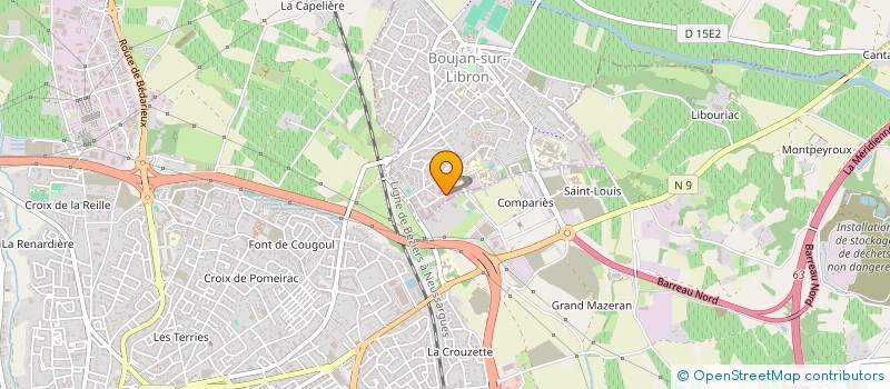 localisation de l'entreprise VD INVEST  BOUJAN-SUR-LIBRON