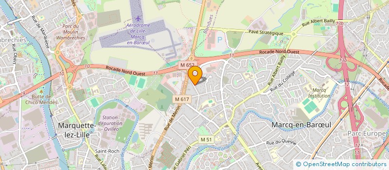 localisation de l'entreprise VD INVEST à MARCQ-EN-BARŒUL