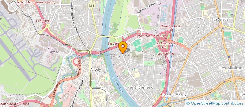 localisation de l'entreprise VD INVEST à TOULOUSE