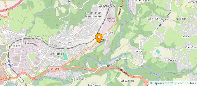 localisation de l'entreprise VD LEVAGE  ARGONAY