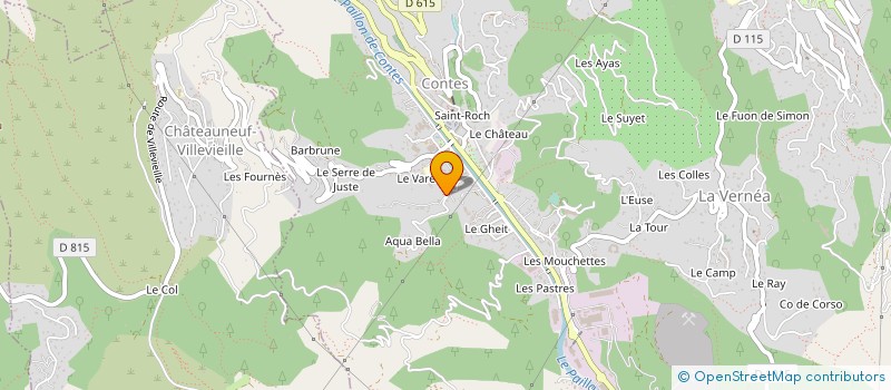 localisation de l'entreprise VD PACA à CONTES