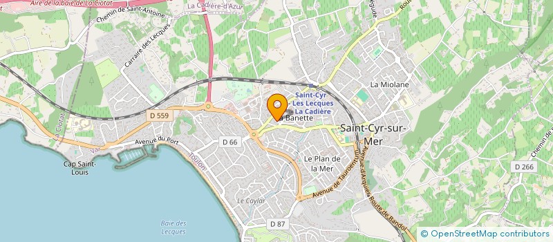 localisation de l'entreprise VD PERFORMANCE à SAINT-CYR-SUR-MER