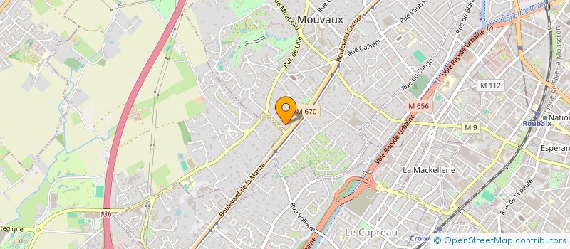localisation de l'entreprise VD TEX à MOUVAUX