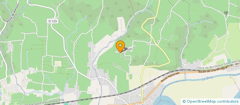 localisation de l'entreprise VD33  CAUDROT