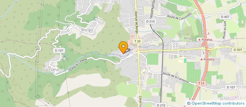 localisation de l'entreprise VDA à BORGO