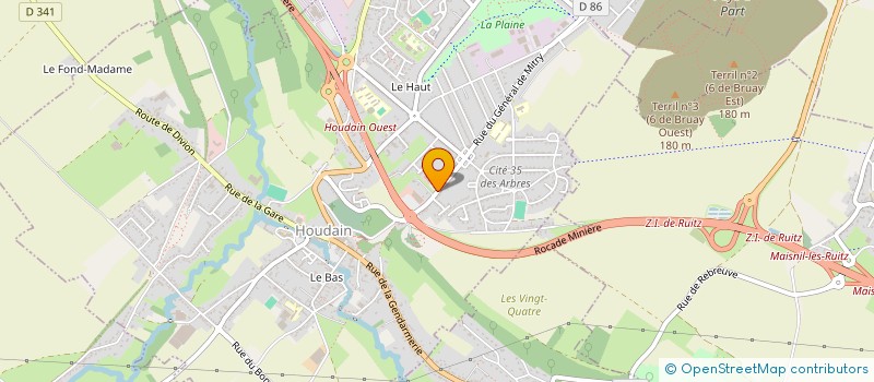 localisation de l'entreprise VDA  HOUDAIN