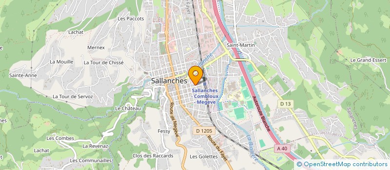 localisation de l'entreprise VDA INFORMATIQUE SARL à SALLANCHES